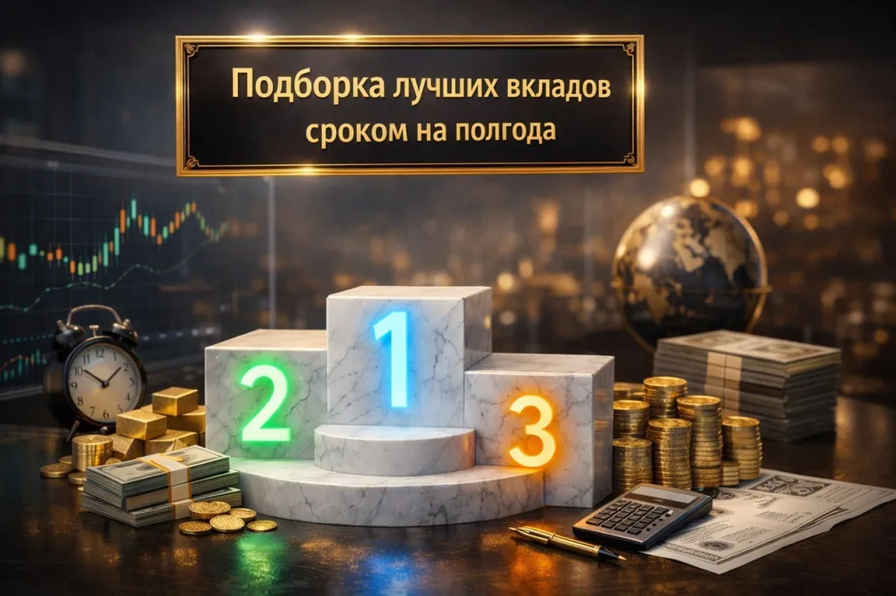 Лучшие вклады на полгода (16.04.2026)