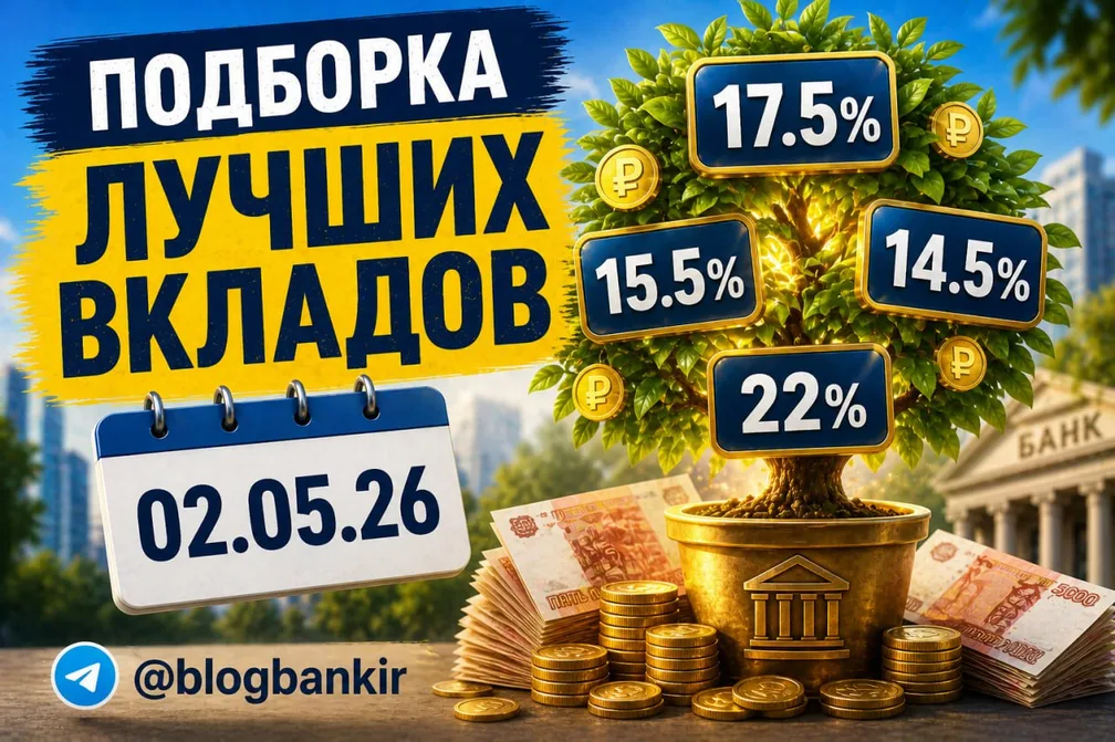 Самые выгодные вклады на 02.05.2026