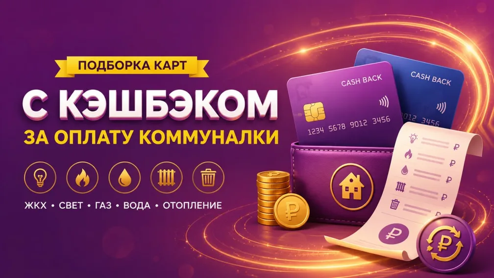 Подборка карт с кэшбэком за оплату коммуналки (15.05.26)