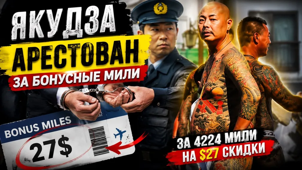 Якудза попался на авиамилях на 27 долларов