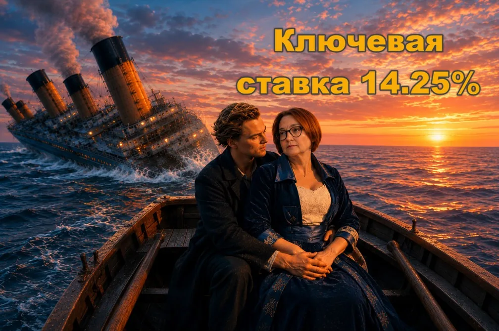 ЦБ РФ снизил ключевую ставку на 0.25 п.п. до 14.25% годовых