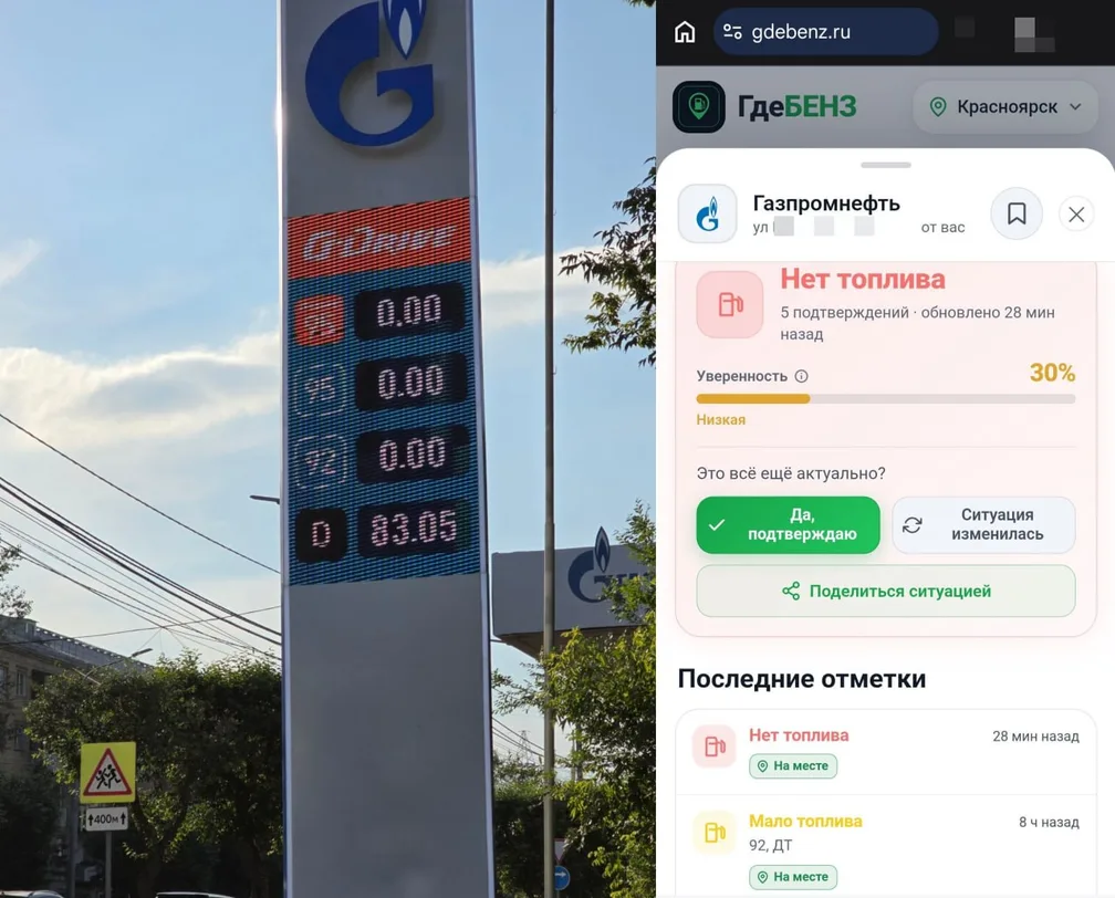 Где бензин?