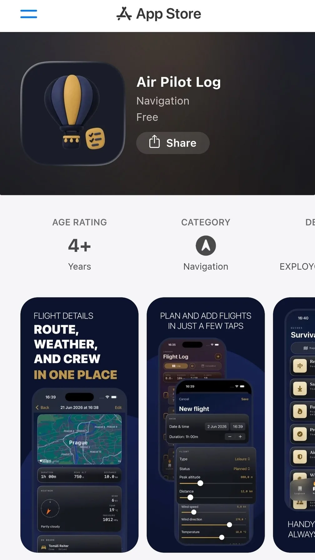 Т-Банк публично сообщил о новом партизанском приложении в AppStore: Air Pilot Log