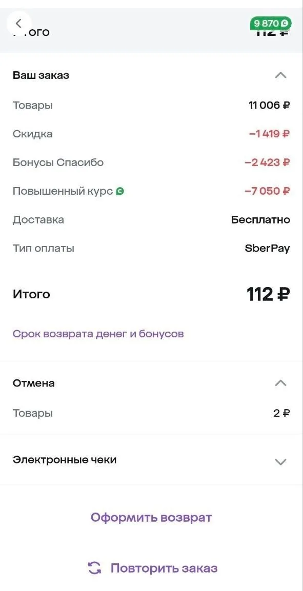 Корзина на 11 тысяч за 2400 Сберспасибо